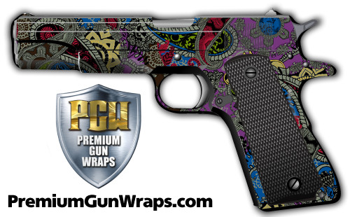 Buy Gun Wrap Paisley Purple 