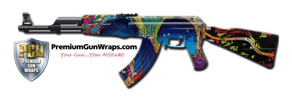 Buy Gun Wrap Psychedelic Skull Gun Wrap