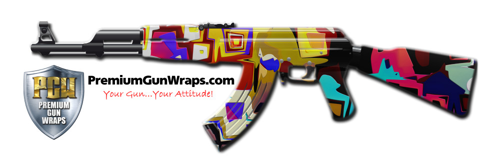 Buy Gun Wrap Trippy Squares Gun Wrap
